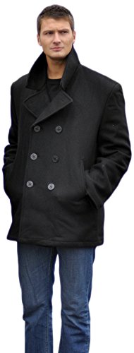 Camooutdoor Men's Mil-Tec US Navy Pea Coat