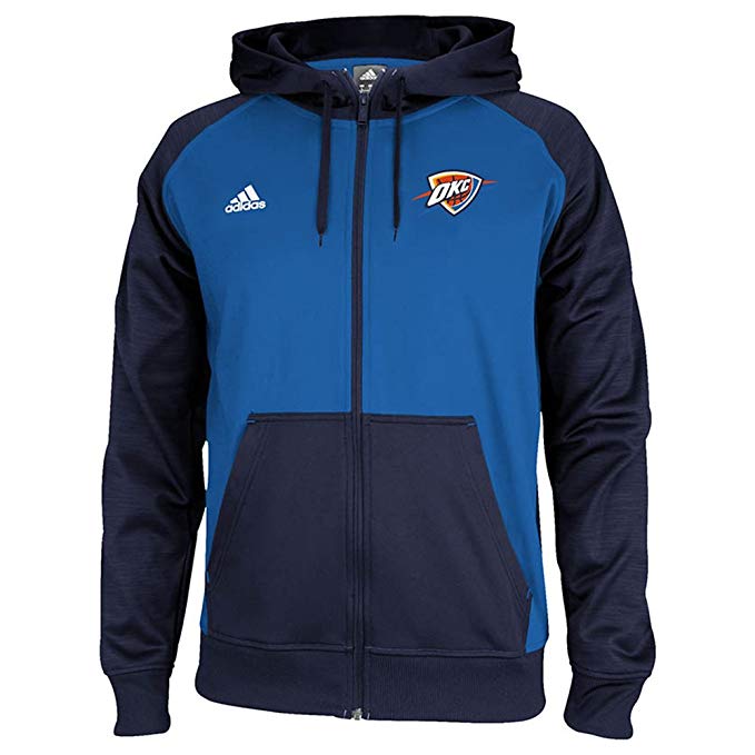 Oklahoma City Thunder Adidas 2014-15 Pre-game Full Zip Hooded Jacket