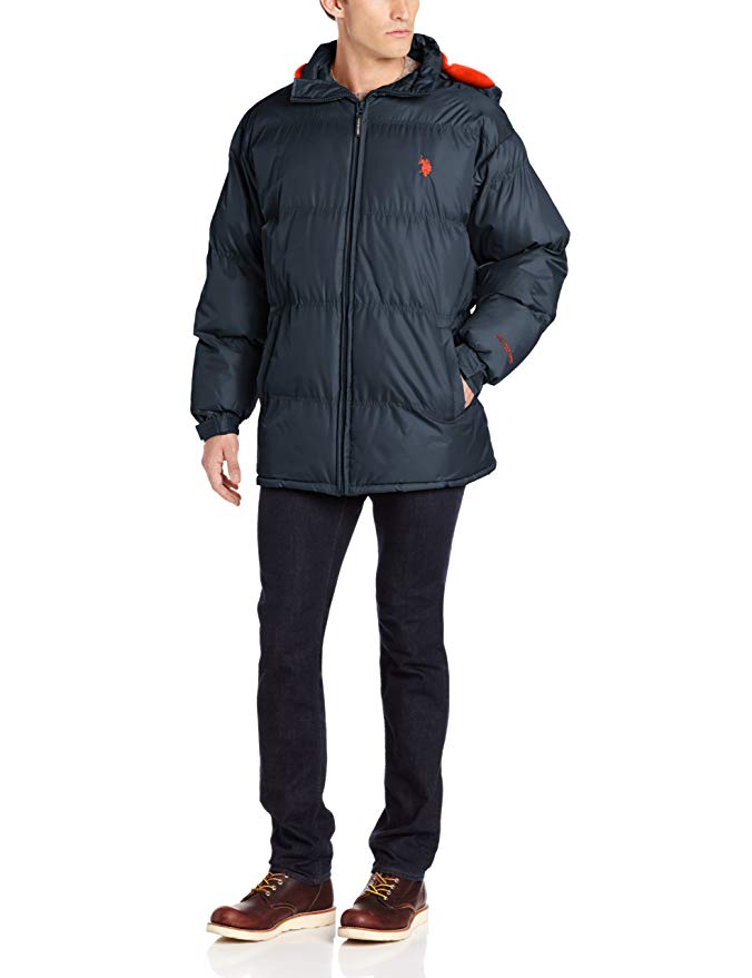 U.S. Polo Assn. Men's Signature Bubble Coat With Small Pony