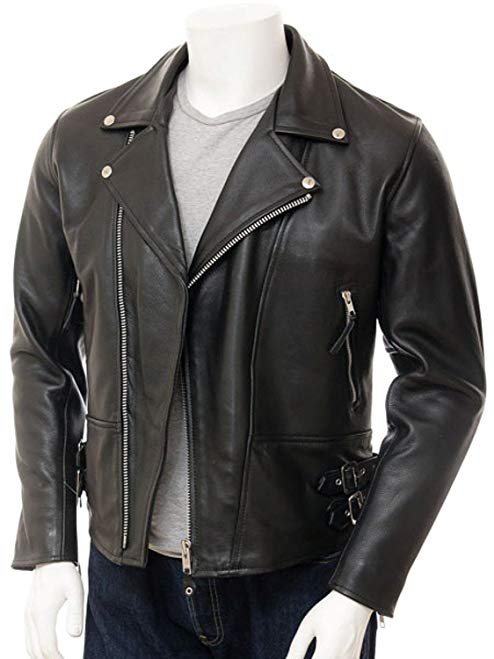 Laverapelle Men's Black Genuine Lambskin Leather Jacket - 1501429