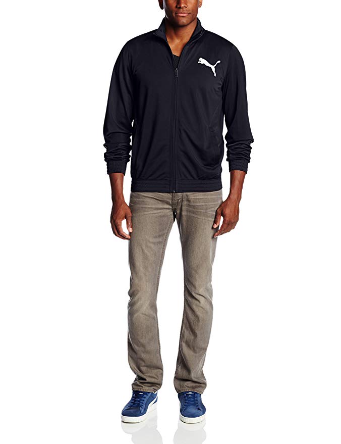 PUMA Men's Contrast Front-Zip Track Jacket