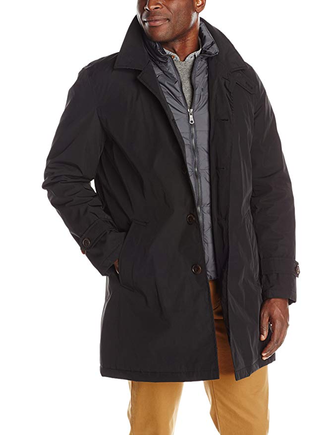 Tommy Hilfiger Men's Poly-Twill Trench Coat