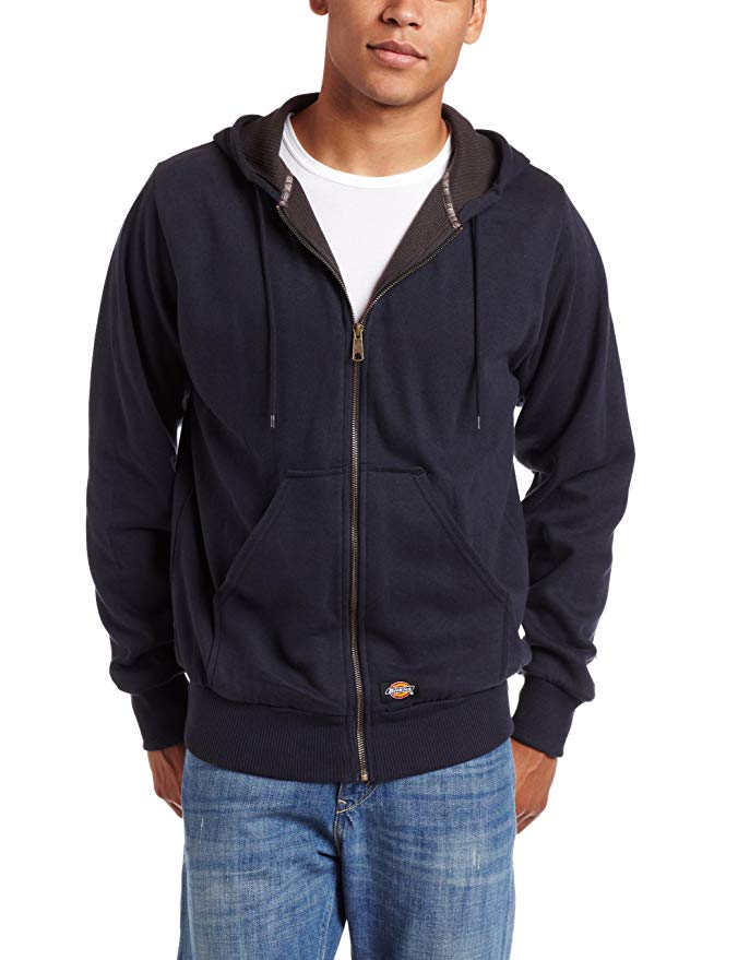 Dickies Men's Thermal-Lined Fleece Hoodie