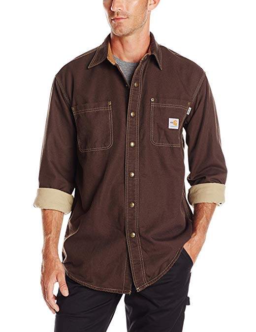 Carhartt Men's Flame Resistant Canvas Shirt Jacket