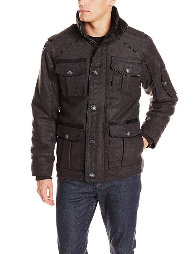 Sportier Men's Wool Quilted Coat