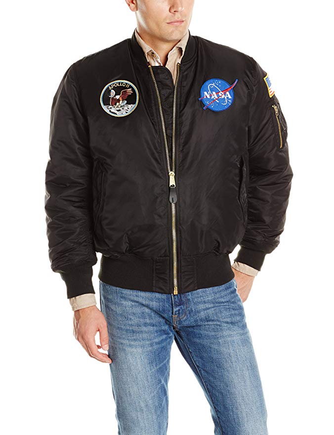 Alpha Industries Men's NASA Apollo MA-1 Bomber Jacket