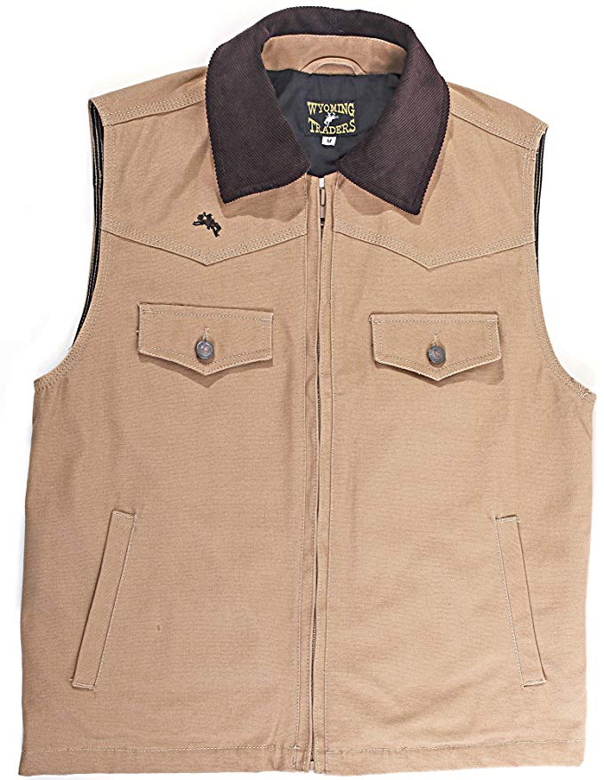 Wyoming Traders Mens Cody Concealed Carry Tan Vest