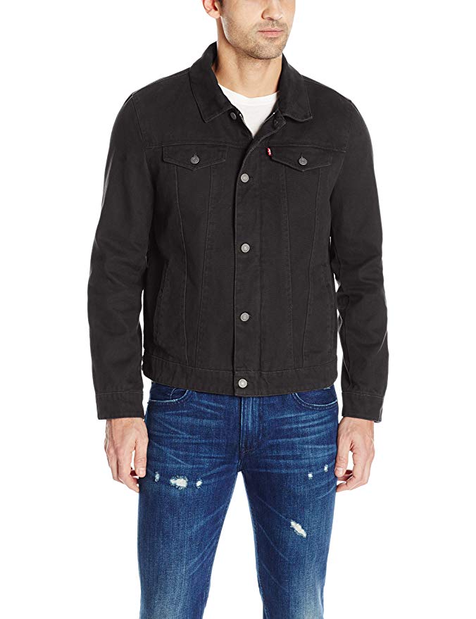 Levi's Men's Cotton Canvas Laydown Trucker Jacket