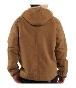 Carhartt Men's Tall Sandstone Hooded Multi-Pocket Jacket Product Shot