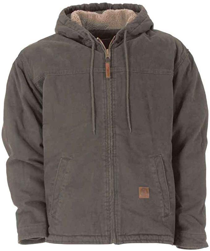 Berne Men's Big & Tall Washed Hooded Work Coat