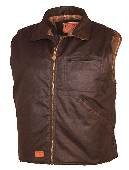 Outback Trading Oilskin Sawbuck Vest