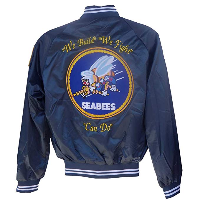 Seabees Satin Jacket with 