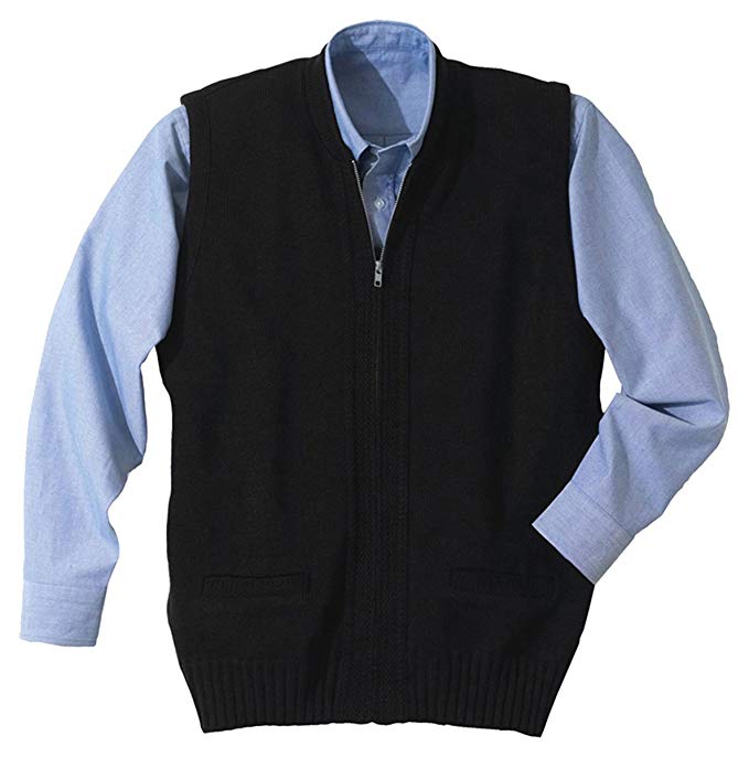 Ed Garments Men's Heavy Weight Two Pocket Zipper Vest