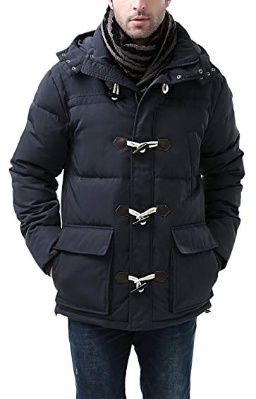 BGSD Men's Connor Hooded Waterproof Toggle Down Parka Coat