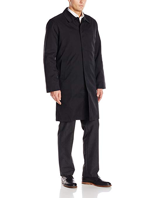 London Fog Men's Durham Rain Coat with Zip-Out Body