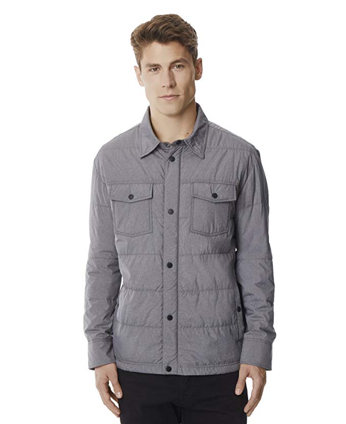 32 DEGREES Men's Packable Down Shirt Jacket