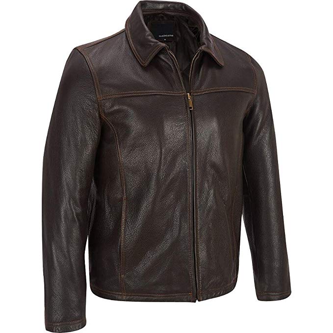 Wilsons Leather Mens Big & Tall Open Bottom Lamb Jacket W/Thinsulate Lining