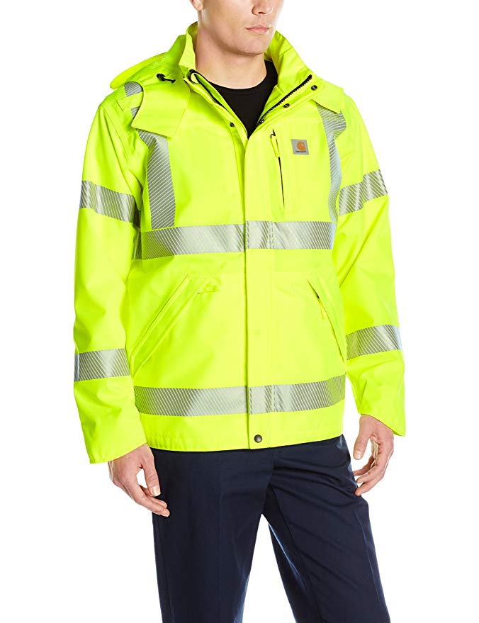 Carhartt Men's High Visibility Class 3 Waterproof Jacket