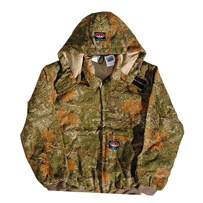 Rasco FR Camo Quilted Hooded Jacket CJFQ2209 Camouflage Flame Resistant Jacket