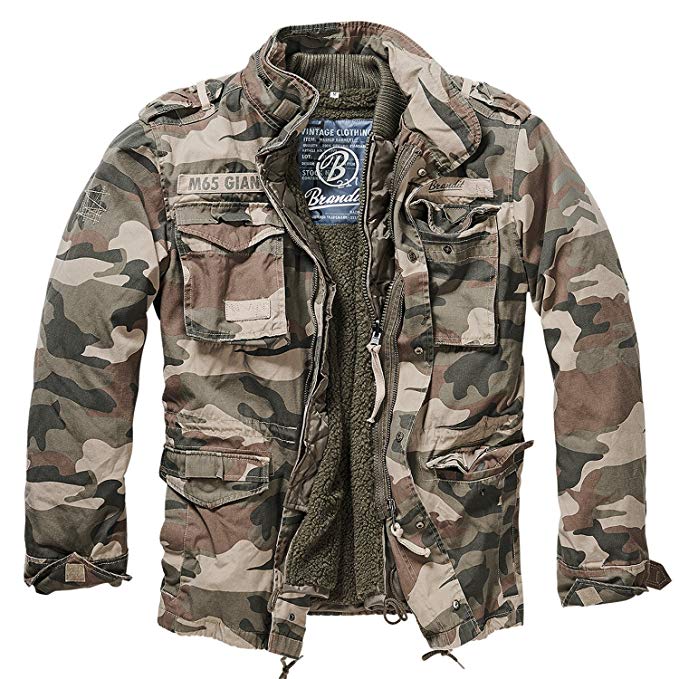 Brandit Men's M-65 Giant Jacket Light Woodland