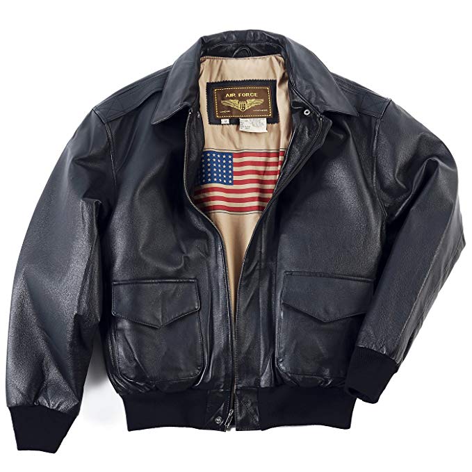 Landing Leathers Men's Air Force A-2 Leather Flight Bomber Jacket