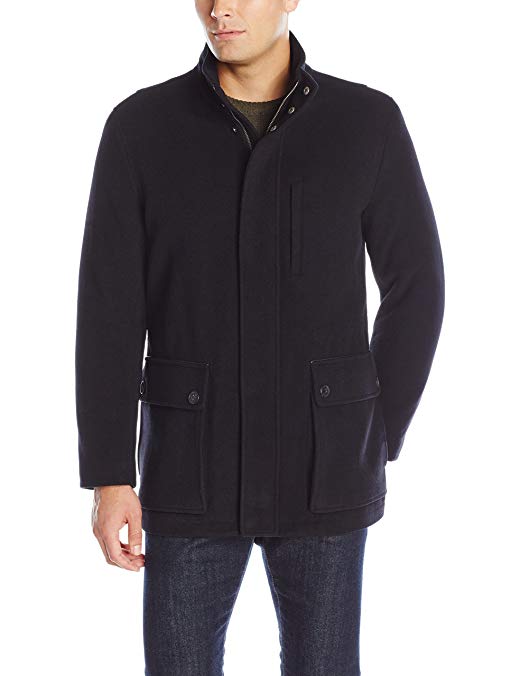 Cole Haan Men's Wool Cashmere Carcoat