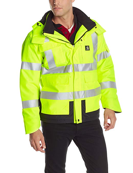 Carhartt Men's High Visibility Waterproof Class 3 Insulated Sherwood Jacket