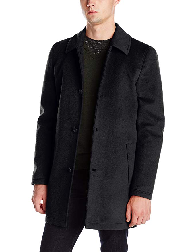 Vince Camuto Men's Storm System Melton Car Coat