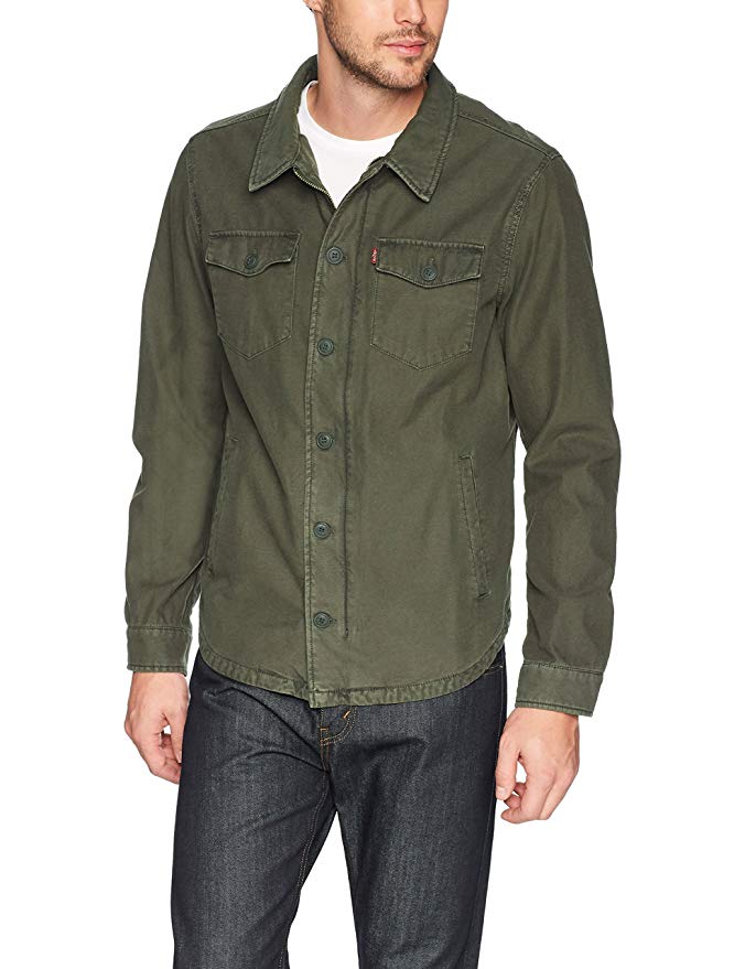 Levi's Men's Washed Cotton Shirt Jacket