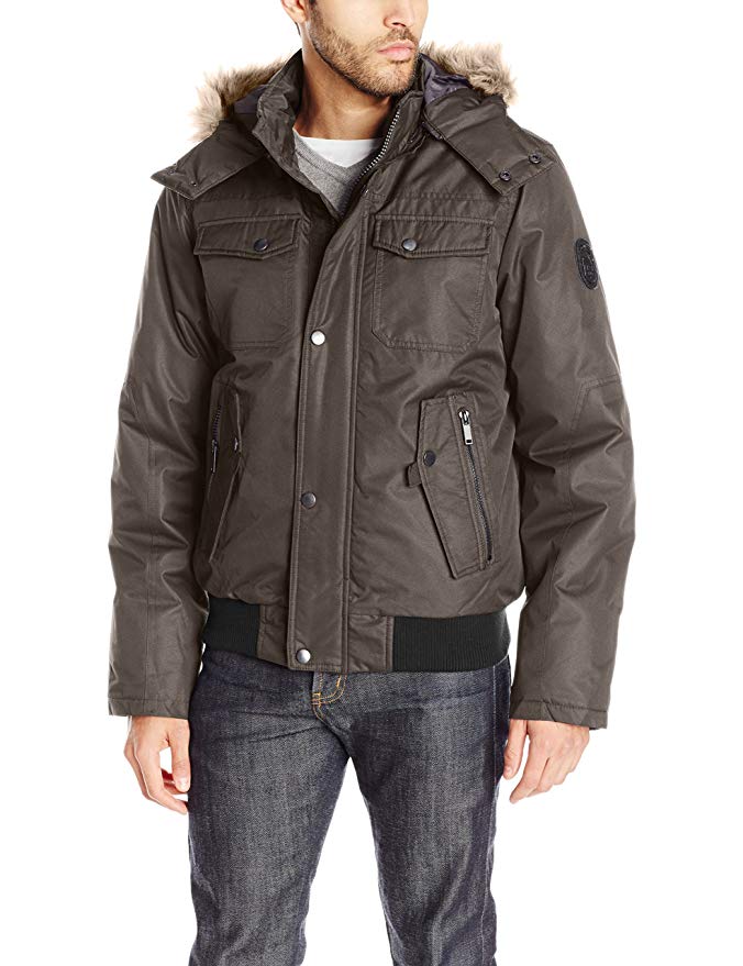 Buffalo by David Bitton Men's Brushed Radiance Hooded Jacket