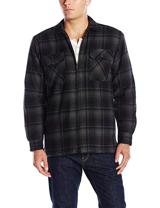 Wolverine Men's Marshall Full Zip Sherpa Lined Shirt Jacket