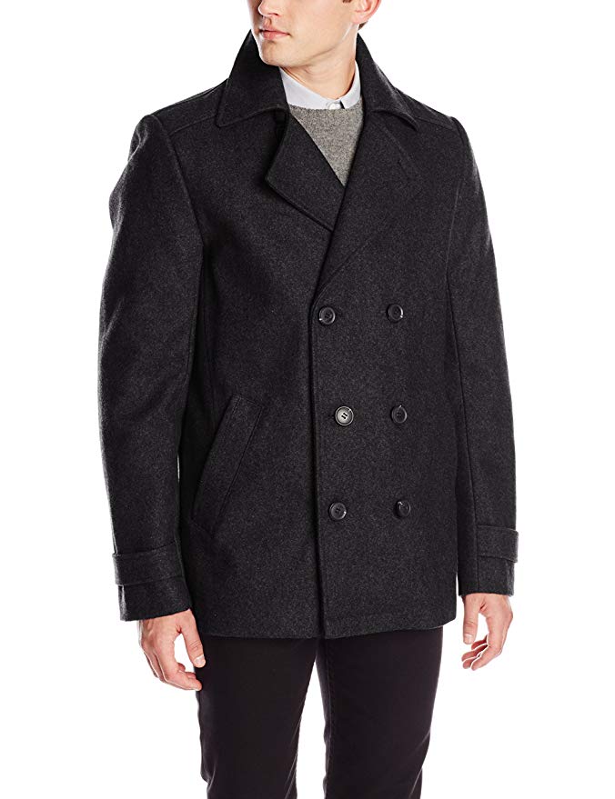 Calvin Klein Men's Double-Breasted Pea Coat