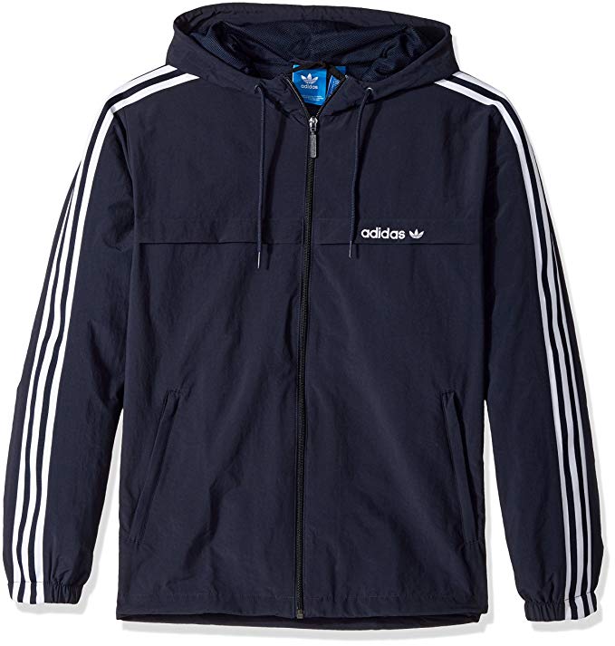 adidas Men's 3 Stripe Windbreaker