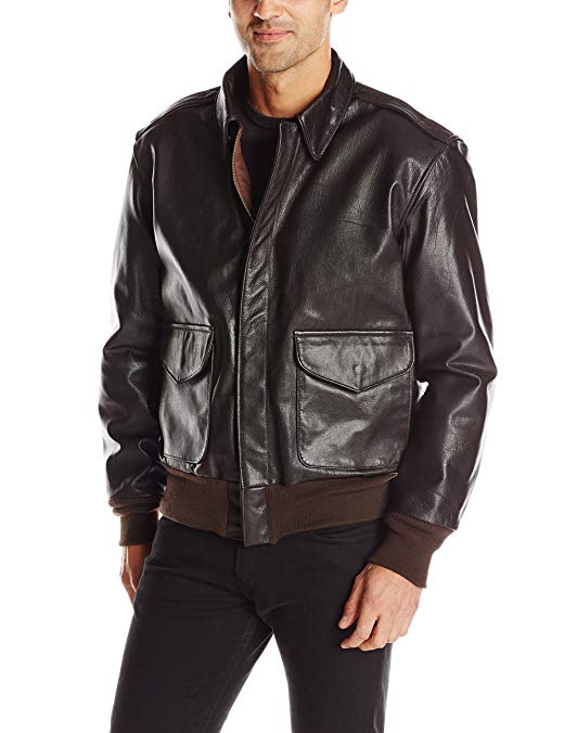 Cockpit USA Men's U.S. Air Force 21st Century A-2 Goatskin Leather Jacket