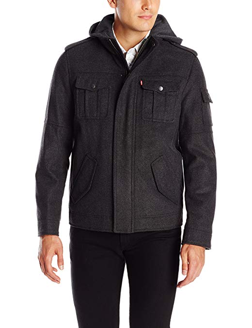 Levi's Men's Coat with Jersey Hood