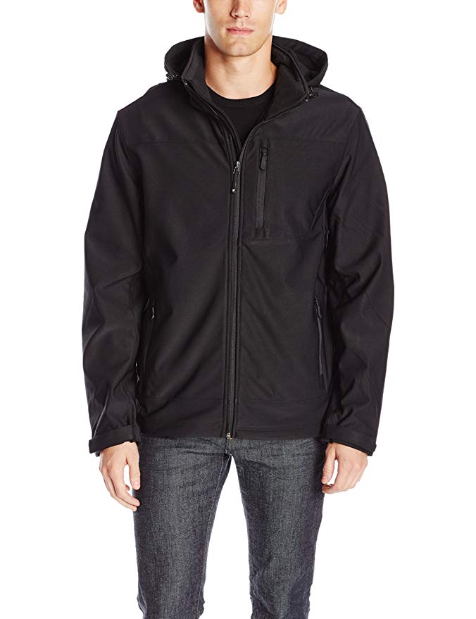 32° DEGREES Men's Hooded Micro Stretch Jacket With Chest Pocket