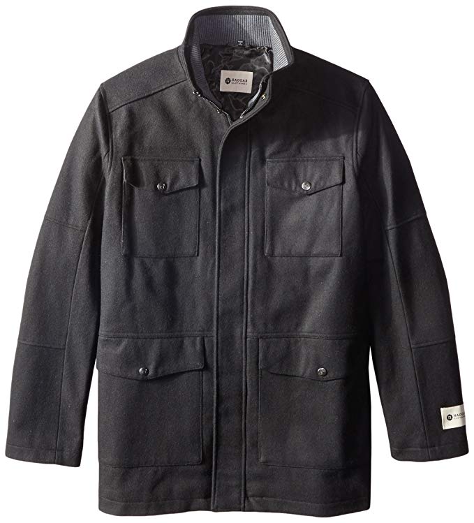 Haggar Men's Big & Tall Brighton Military Four-Pocket Jacket