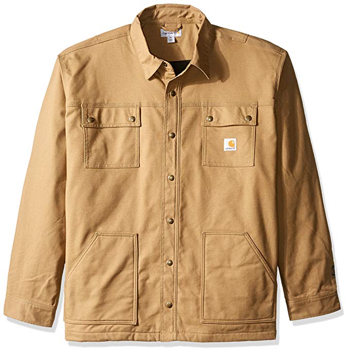 Carhartt Men's Big & Tall Full Swing Quick Duck Overland Shirt Jacket