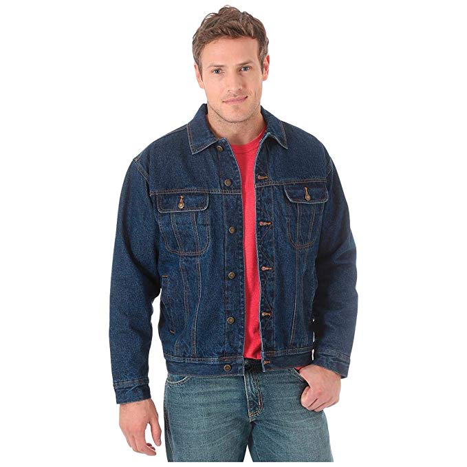 Wrangler Men's Sherpa Lined Denim Jacket