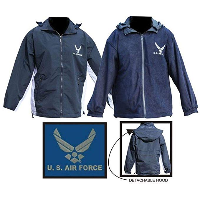 Mitchell Proffitt Men's US Air Force Fleece Jacket Reversible