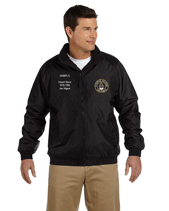 US Air Force Personalized Custom Embroidered Fleece Jacket