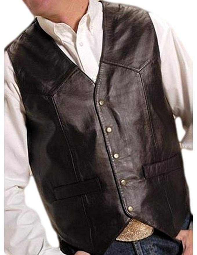 Roper Men's Basic Western Lambskin Vest Tall - 02-075-0520-0801 Br