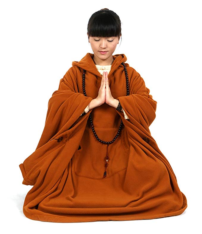 KATUO Meditation Buddhist Hooded Cloak Coat Women Men Outfit Oversize Coat