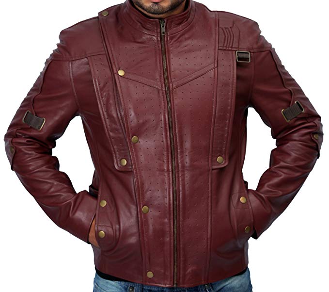 Guardians of the Galaxy Chris Pratt Genuine Real Leather Jacket ►BEST SELLER◄