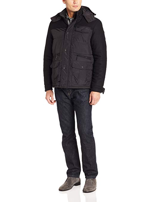 Hawke & Co Men's Hartford Hybrid Puffer Jacket