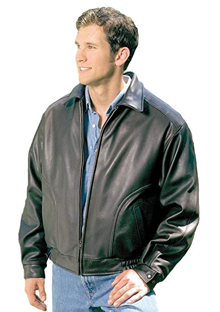 Reed Men's All American Bomber Leather Jacket Union Made in USA