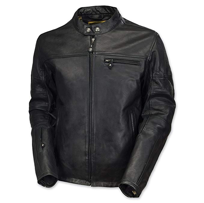 Roland Sands Design Apparel Men's Roland Sands Design Ronin Black Leather Jacket 0800-06L0-0002