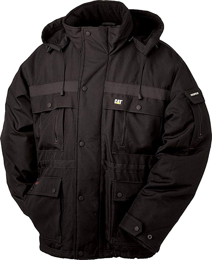 Cat Men's W11432 Heavy Insulated Parka - Large Tall - Black