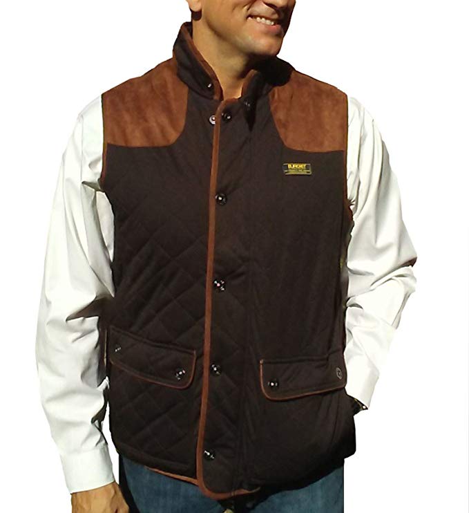 BJACKET Men's Stretch Waterproof Breathable Vest, Easy Packable. Great Travel Vest