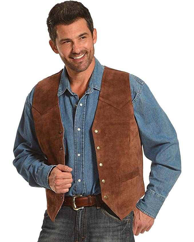 Roper Men's Suede Vest - 02-075-0500-0510 Br